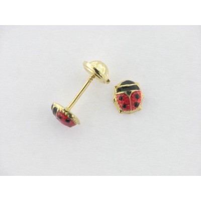 Pendientes Oro Mariquita Pendientes Oro Mariquita