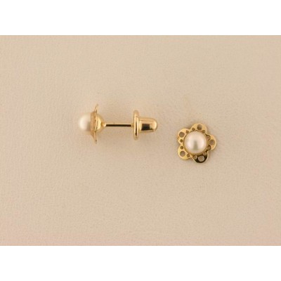 Pendientes Oro Perla Pendientes Oro Perla