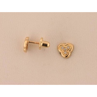 Pendientes oro zirconitas Pendientes oro zirconitas