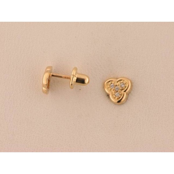Pendientes oro zirconitas
