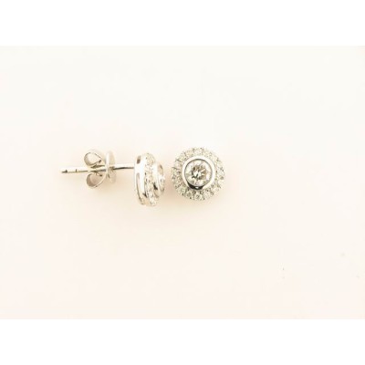 Pendientes Oro Blanco Diamantes Pendientes Oro Blanco Diamantes