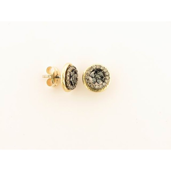 Pendientes Oro Diamantes Brown