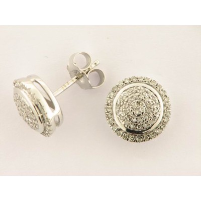 Pendientes Oro Blanco Diamantes Pendientes Oro Blanco Diamantes