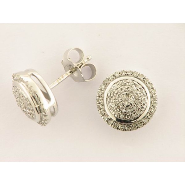 Pendientes Oro Blanco Diamantes
