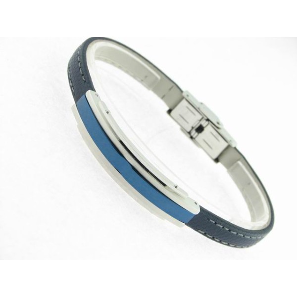Lotus Pulsera Acero Piel