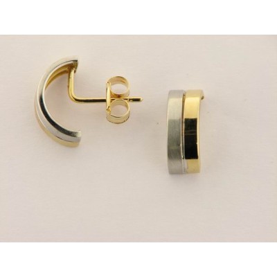 Pendientes Oro Bicolor Pendientes Oro Bicolor