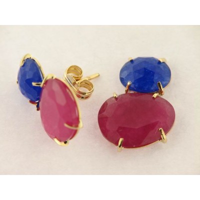 Pendientes Oro Piedras Pendientes Oro Piedras