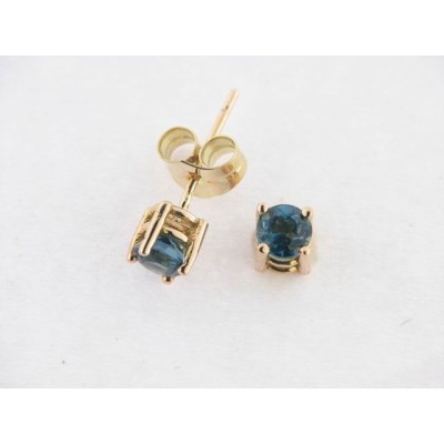 Pendientes Oro Piedra aAzul Pendientes Oro Piedra aAzul