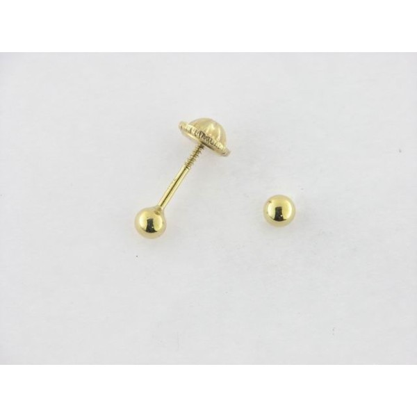 Pendientes Oro Bola