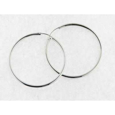 Pendientes Aro Oro Blanco Pendientes Aro Oro Blanco