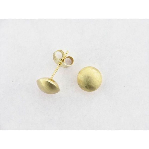 Pendientes Oro Bola Mate