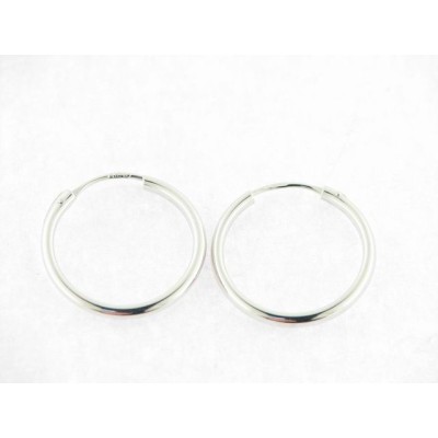 Pendientes Aro Oro Blanco Pendientes Aro Oro Blanco