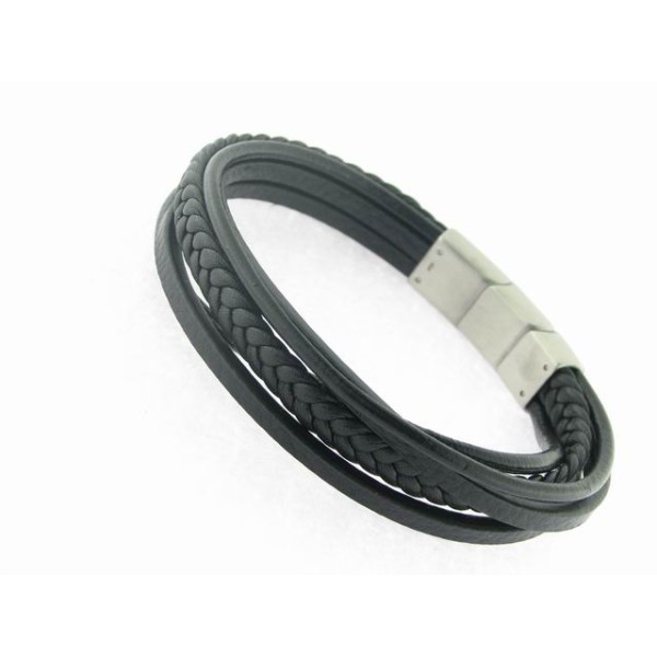 Lotus pulsera acero piel