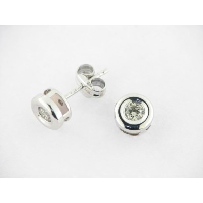 Pendientes Oro Blanco Diamantes Pendientes Oro Blanco Diamantes