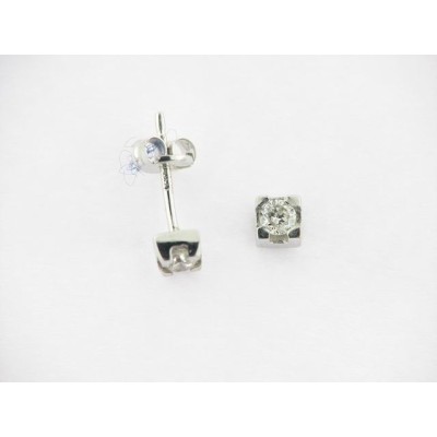 Pendientes Oro Blanco Diamantes Pendientes Oro Blanco Diamantes