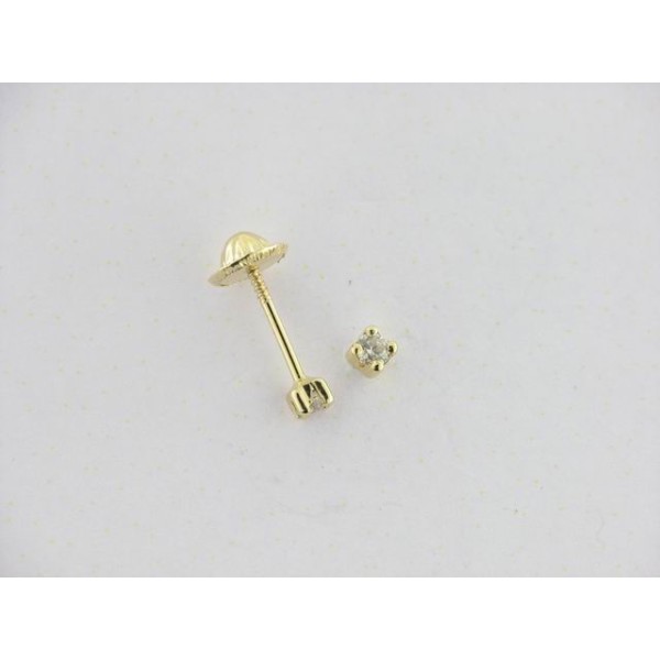 Pendientes Oro Zirconita