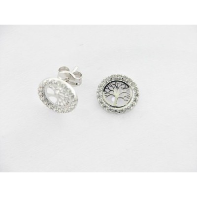Pendientes Oro Blanco Piedras Pendientes Oro Blanco Piedras