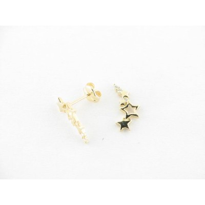 Pendientes Oro Trepador Piedras Pendientes Oro Trepador Piedras