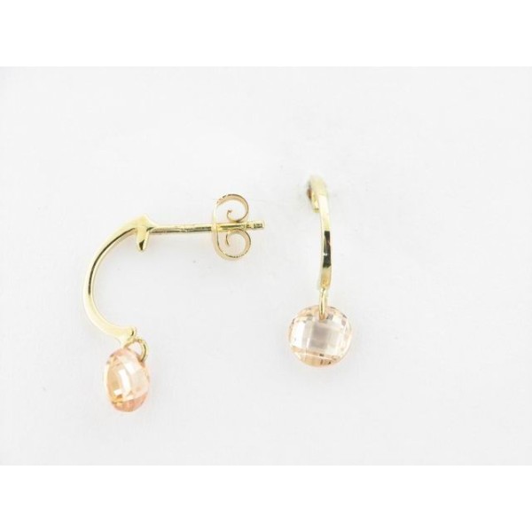 Pendientes Aro Oro Piedra