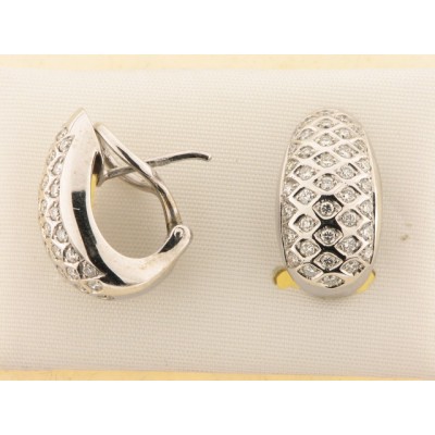 Pendientes Oro Blanco Diamantes Pendientes Oro Blanco Diamantes