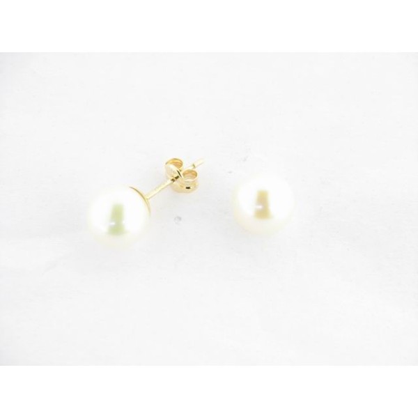 Pendientes Oro Perla
