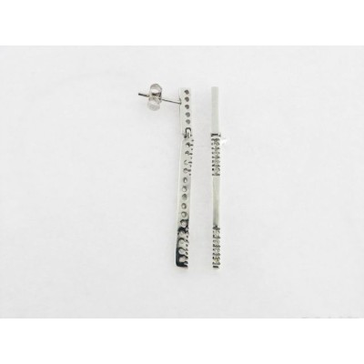 Pendientes Oro Blanco Diamantes Pendientes Oro Blanco Diamantes