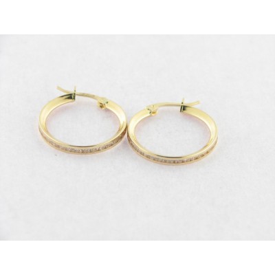 Pendientes Aro Oro Piedras Pendientes Aro Oro Piedras
