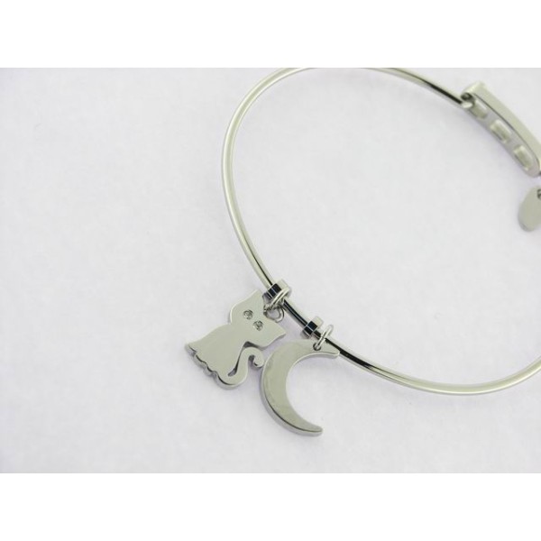 Lotus pulsera aro acero