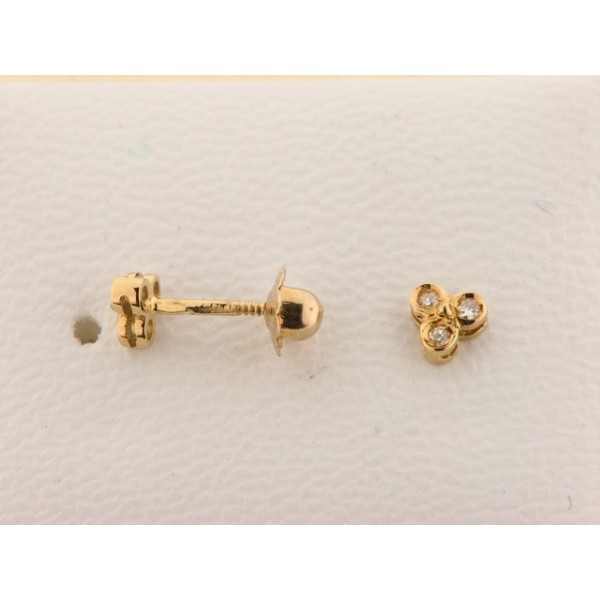 Pendientes Oro Diamates
