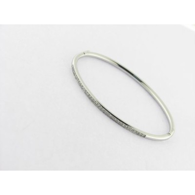 Lotus Pulsera Aro Acero Piedras