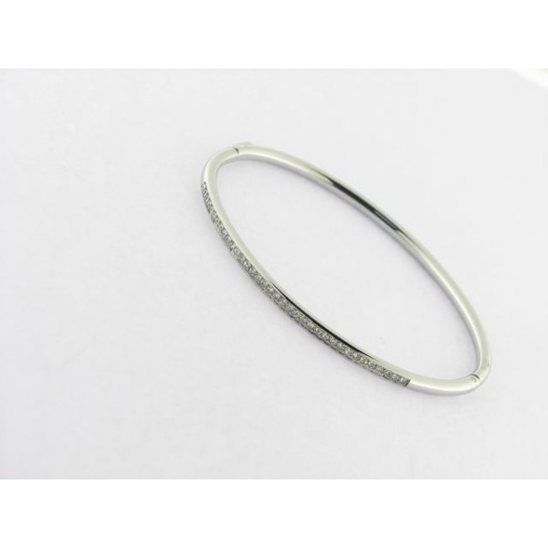 Lotus Pulsera Aro Acero Piedras