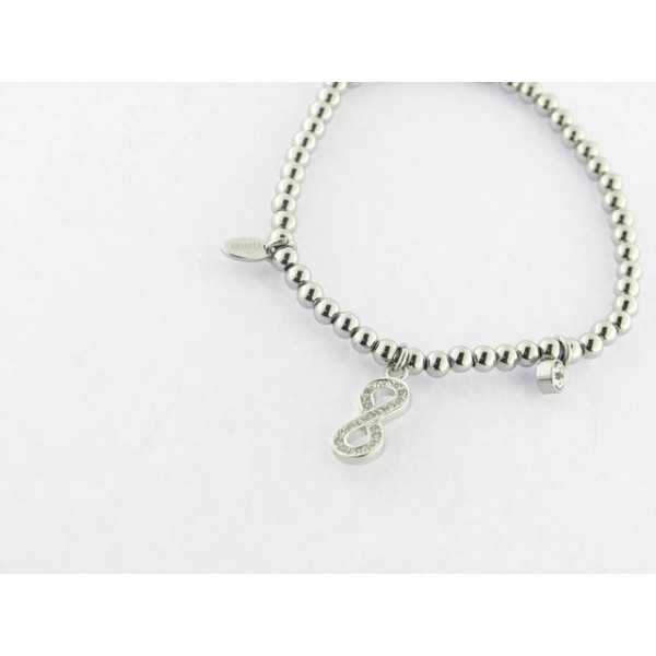 Lotus pulsera aro acero infinito
