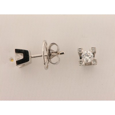 Pendientes Oro Blanco Diamantes Pendientes Oro Blanco Diamantes