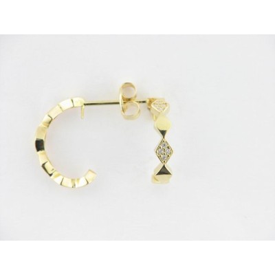 Pendientes Aro Oro Piedras Pendientes Aro Oro Piedras