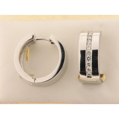 Pendientes Oro Blanco Diamantes Pendientes Oro Blanco Diamantes
