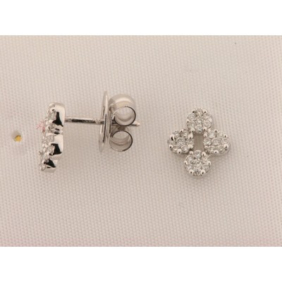 Pendientes Oro Blanco Diamantes Pendientes Oro Blanco Diamantes