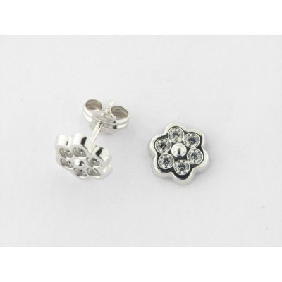 Pendientes Oro Blanco Piedras Pendientes Oro Blanco Piedras