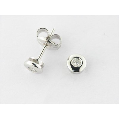 Pendientes Oro Blanco Diamantes Pendientes Oro Blanco Diamantes