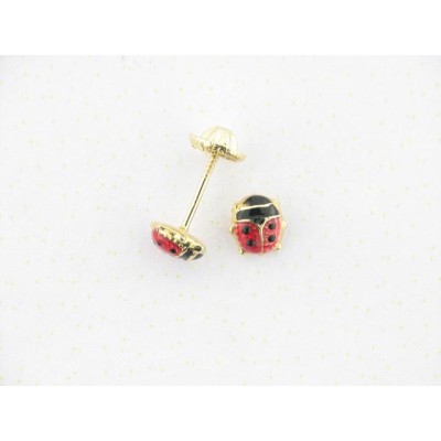 Pendientes Oro Mariquita Pendientes Oro Mariquita