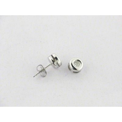 Pendientes Oro Blanco Diamantes Pendientes Oro Blanco Diamantes