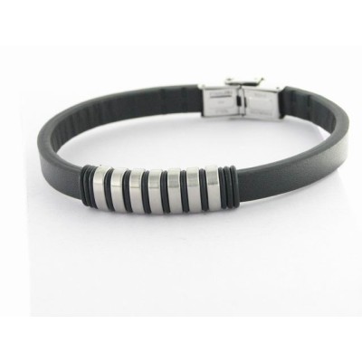 Lotus Pulsera Acero Piel Lotus Pulsera Acero Piel
