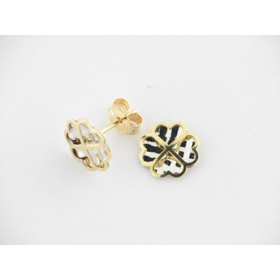 Pendientes Oro Bicolor Pendientes Oro Bicolor