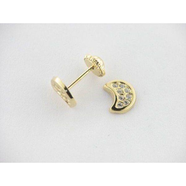Pendientes oro piedras