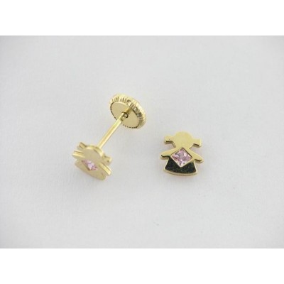 Pendientes oro piedra Pendientes oro piedra