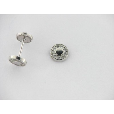 Pendientes Oro Blanco Piedras Pendientes Oro Blanco Piedras