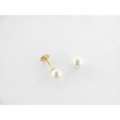 Pendientes Oro Perla Pendientes Oro Perla