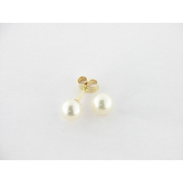Pendientes Oro Perla