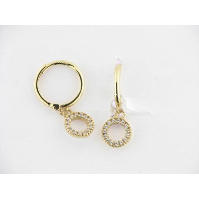 Pendientes Aro Oro Piedras Pendientes Aro Oro Piedras