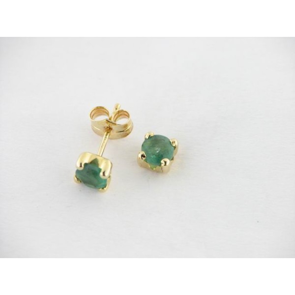 Pendientes Oro Esmeraldas