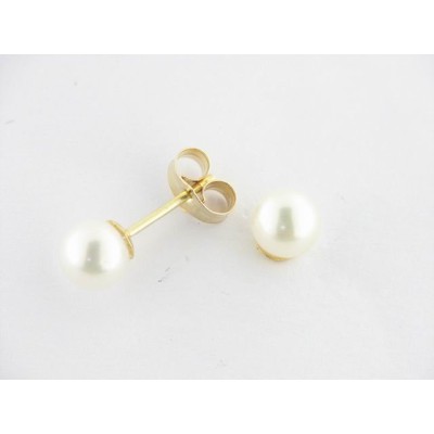 Pendientes Oro Perla Pendientes Oro Perla